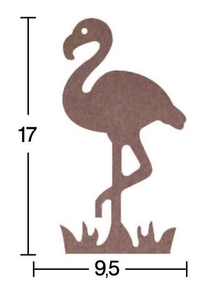 Ahşap Flamingo 18MM H54