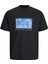 Jorpaısley Front Tee Ss Crew Neck Mc Siyah Erkek T-Shirt 12235738-Tap S 1