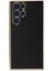 Casestreet Samsung Galaxy S23 Ultra Kılıf Case Bark Parlak Silikon Renkli Kenarları Rose Siyah 1