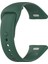 Casestreet Xiaomi Redmi Watch 3 Kordon Strap Kançalı Model Uyumlu Silikon Koyu Yeşil 1