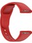 Casestreet Xiaomi Redmi Watch 3 Kordon Strap Kançalı Model Uyumlu Silikon Kırmızı 1