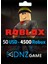 Roblox Gift Card 50 Usd 4500 Robux 1