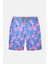 845 Erkek Mavi Pembe Desenli Deniz Şortu 1