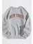 Unisex New York Baskılı Oversize Sweatshirt 1