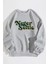 Unisex Never Settle Baskılı Oversize Sweatshirt 1
