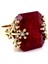 14K Altın Cultivate Ruby Taşlı Yüzük 1