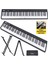 PLX-100BK-ST Taşınabilir Dijital Piyano Tuş Hassasiyetli 88 Tuş Bluetooth Şarjlı (Stand Sustain Kulaklık Çanta Metod) 4