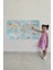 Doğaltercih Eğitici Dünya Haritası Dünya Atlası Çocuk ve Bebek Odası Duvar Sticker 3828XL 3
