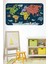Doğaltercih Eğitici Dünya Haritası Dünya Atlası Çocuk ve Bebek Odası Duvar Sticker 3810XL 2