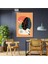 Büyük Yaprak Boho Tasarım Line Art Ilüstrasyon Kanvas Tablo 1