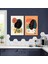 Yaprak Boho Tasarım Line Art Ilüstrasyon Ikili Kombin 2 Li Set Kanvas Tablo 1