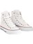 Erkek Sneaker Bilekli Convers Modeli Keten Spor Ayakkabı Beyaz 3