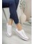 Uniseks Sneaker Kısa Convers Modeli Keten Spor Ayakkabı Beyaz 1