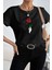 Unisex Rose Baskılı T-Shirt 2