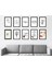 Siyah Çerçeve Görünümlü Home Coffee Karışık 10'lu Ahşap Tablo Retre Ahşap Poster 1
