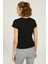 Basıc C Neck Siyah Kadın Kısa Kol T-Shirt W-CT129 2