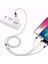 Pova 3in1 Lightning, Type-C, Micro Çıkışlı Örgülü Hızlı Data ve Şarj Kablosu 4