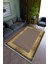 Salon Halısı Modern Altın Kahverengi Yolluk Kaymaz Yuvarlak Oval Kesme Ince Yıkanabilir Halı 1