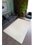 Salon Halısı Modern Bej Gri Yolluk Kaymaz Yuvarlak Oval Kesme Ince Yıkanabilir Halı 1