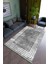 Salon Halısı Modern Gri Yolluk Kaymaz Yuvarlak Oval Kesme Ince Yıkanabilir Halı 1