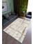 Salon Halısı Modern Gri Turkuaz Yolluk Kaymaz Yuvarlak Oval Kesme Ince Yıkanabilir Halı 1