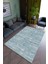 Salon Halısı Modern Mavi Yolluk Kaymaz Yuvarlak Oval Kesme Ince Yıkanabilir Halı 1
