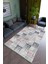 Salon Halısı Modern Gri Lacivert Pembe Yolluk Kaymaz Yuvarlak Oval Kesme Ince Yıkanabilir Halı 1