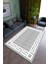 Salon Halısı Modern Gri Beyaz Yolluk Kaymaz Yuvarlak Oval Kesme Ince Yıkanabilir Halı 1