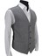 Erkek Yelek V Yaka Gri Balıksırtı 50436 2