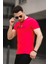 Brand Nakışlı Slim Fit Likralı Erkek Tshirt 1
