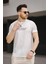 Minimalist Baskılı Slim Fit Likralı Erkek Tshirt 1