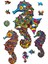 Benzirsiz Şekelli Yabpoz Ahşap Puzzle 20X32CM 212 Adet Deniz Ati Seti MP-DA007 4