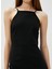 Mini Elbise Halter Yaka Yırtmaç Detaylı 5