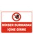 Mikser Durmadan Içine Girme Levhası 15X21 cm Sticker 1