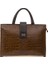 Toprak Kroko/kahve Deri Unisex Laptop & Evrak Çantası BLM093045 1
