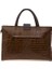 Toprak Kroko/kahve Deri Unisex Laptop & Evrak Çantası BLM093045 3