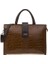 Toprak Kroko/kahve Deri Unisex Laptop & Evrak Çantası BLM093045 4