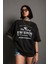 Kadın Stay Strong Baskılı Oversize T-Shirt 1