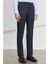 ALTINYILDIZ CLASSICS Erkek Lacivert Ekstra Slim Fit Dar Kesim Kırlangıç Yaka Yelekli Takım Elbise 5