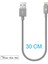 Alumicable Mini 30 cm Lightning Şarj Kablo Uzay Grisi Şarj Kablosu 2