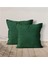 2'li Kadife Dokulu Kırlent Kılıfı Yeşil 6