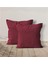 2'li Kadife Dokulu Kırlent Kılıfı Bordo 6