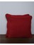 2'li Kadife Dokulu Fitilli Kırlent Kılıfı Kırmızı 1