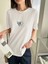 Kadın Çift Heart Baskılı Oversize T-Shirt 3