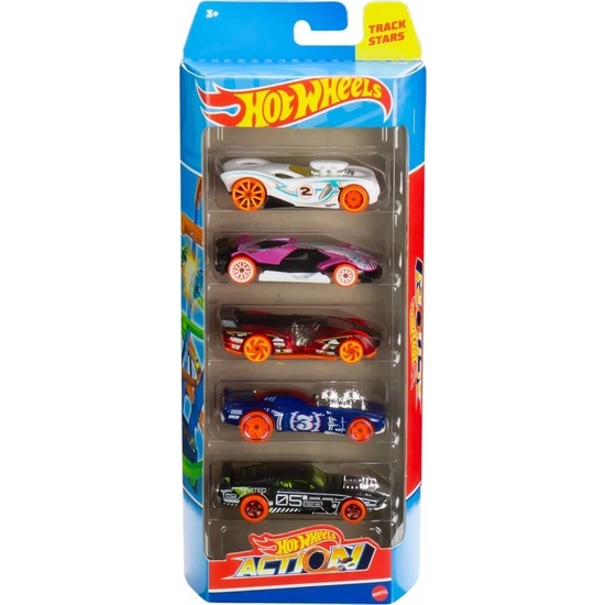 Hot Wheels Beşli Araba Seti Hw Action HLY66