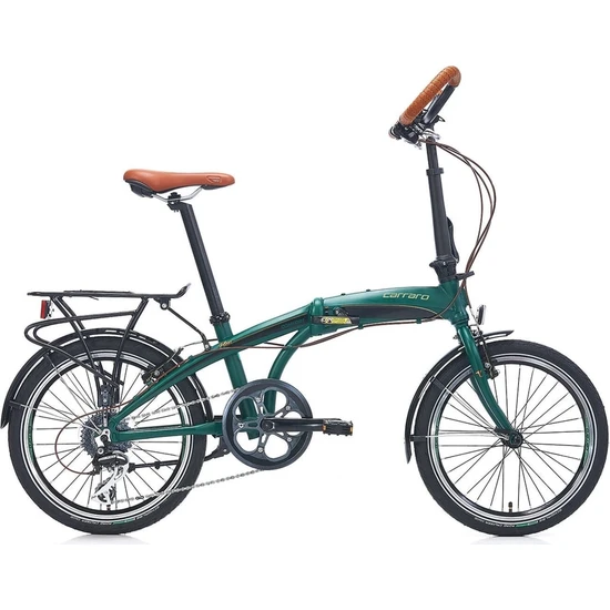 Carraro Flexi Comfort 8 Vites Full Shimano Katlanabilir Bisiklet Yeşil