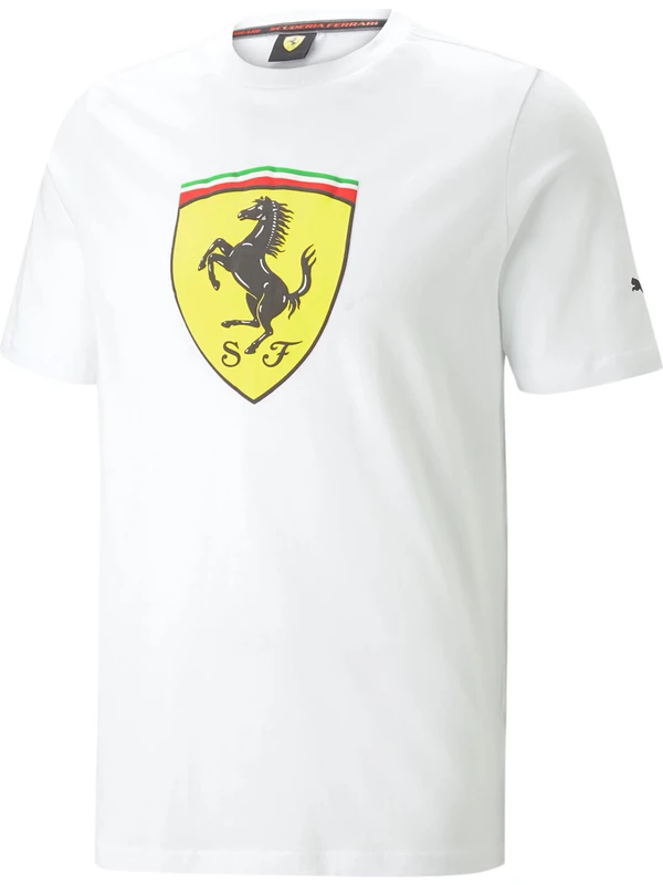 Puma Ferrari Race Big Shield Erkek Tişört 53817504