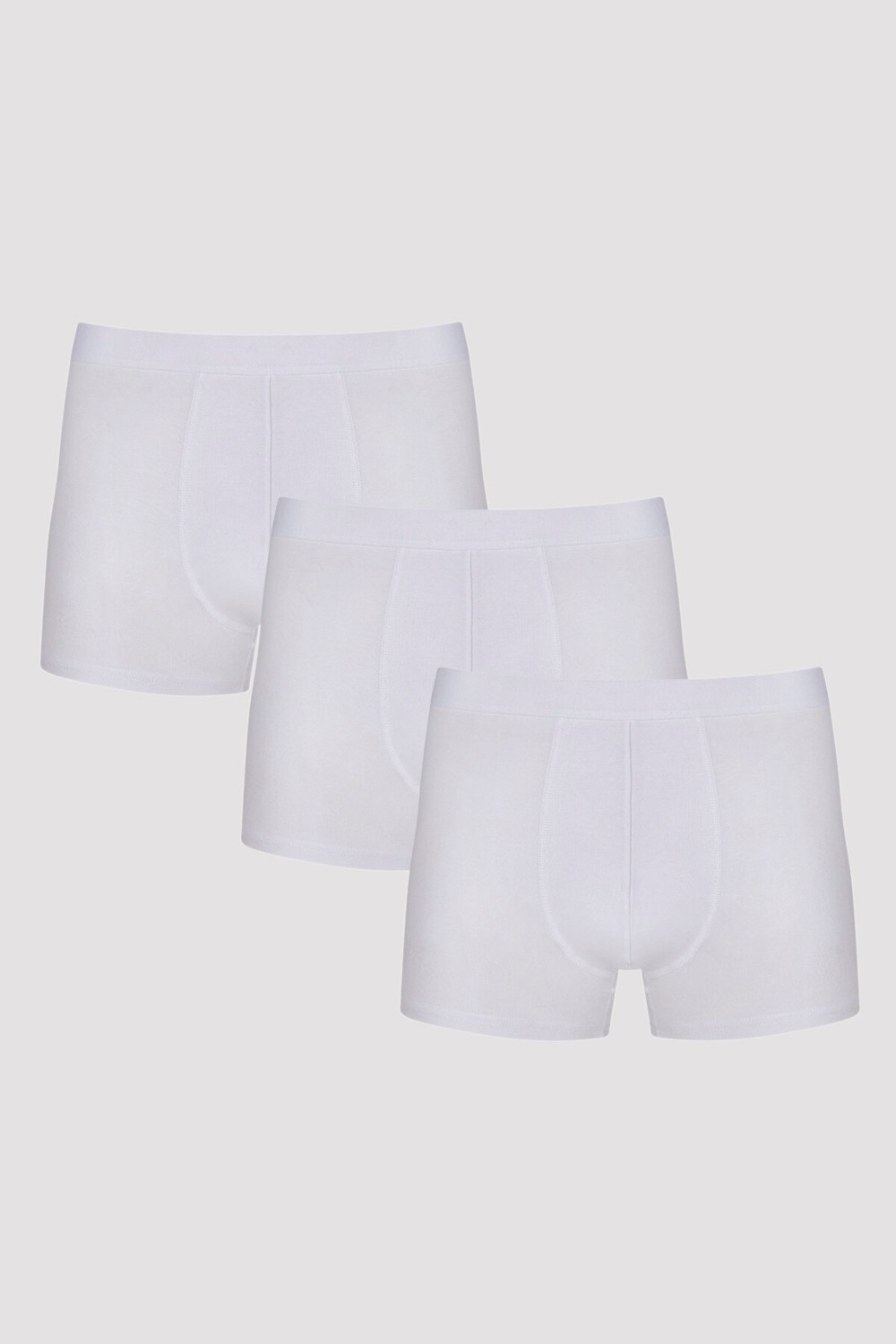 Penti Erkek Pamuklu Basic White Tape 3lü Boxer