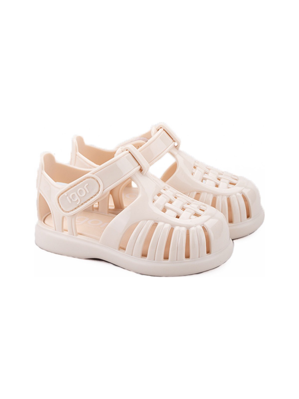 Igor S10311 Tobby Gloss Çocuk Fildişi Sandalet