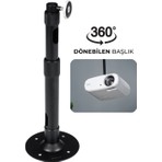 Havit PA304 Siyah Projeksiyon Tavan Askı Aparatı 360 Derece Dönebilen Başlık Özelliği ile